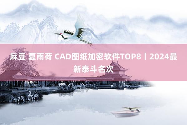 麻豆 夏雨荷 CAD图纸加密软件TOP8丨2024最新泰斗名次