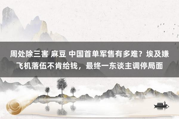 周处除三害 麻豆 中国首单军售有多难？埃及嫌飞机落伍不肯给钱，最终一东谈主调停局面