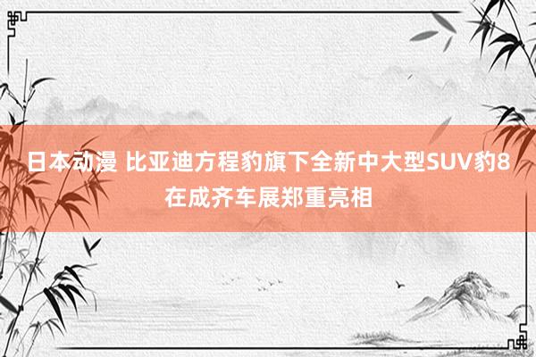 日本动漫 比亚迪方程豹旗下全新中大型SUV豹8在成齐车展郑重亮相